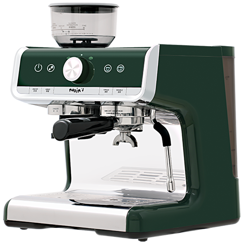 MAXIM’S DE PARIS马克西姆马赛家用咖啡机全半自动打奶泡研磨一体小型意式咖啡机 绿色