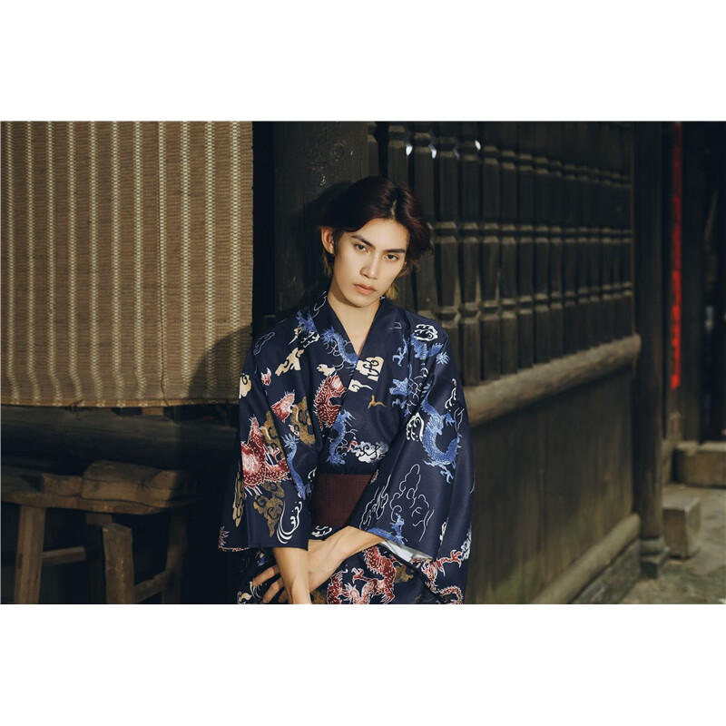 浴衣火花大会日系浴袍家居服复古正装剧本密室服饰 1号:和服 腰带 m