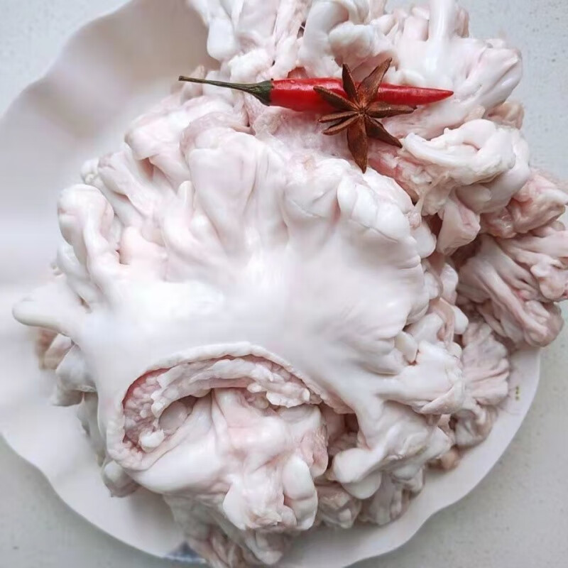 湾钰蜜新鲜鸡冠油花边油猪冠油网油水油连体猪油食用去淋巴猪下水油1