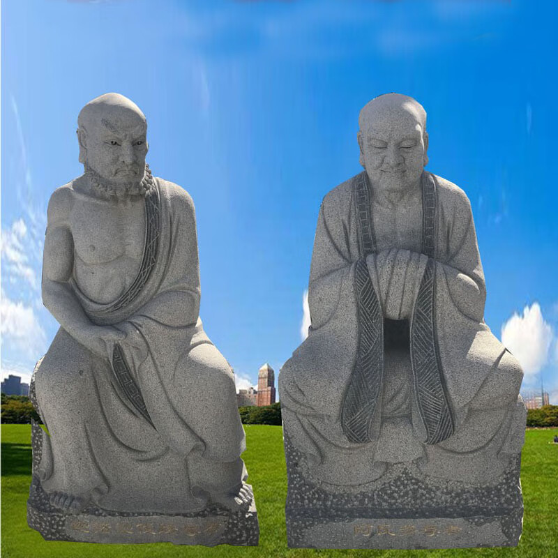 瀛乐 花岗岩十八罗汉雕塑大理石十八罗汉雕像花岗岩佛像罗汉雕塑厂家