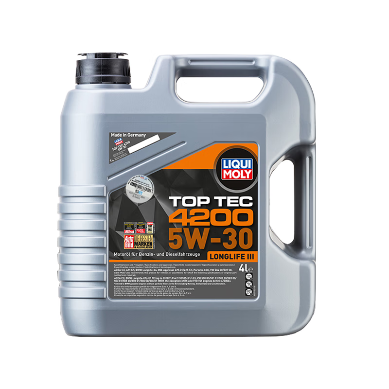 力魔行货德国原装力魔顶技4200低灰分全合成机油5w-30 sp 4升 lm3715