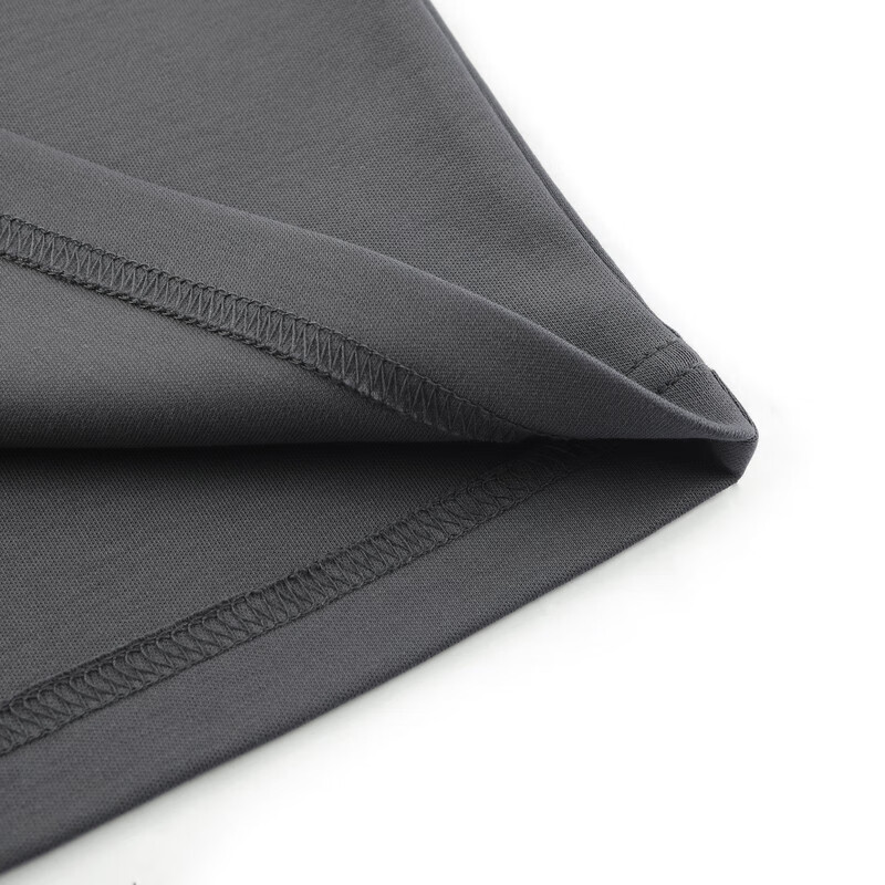 哈特马克斯男士休闲圆领长袖上衣运动透气绵柔T恤衫 摩天灰 M (170)