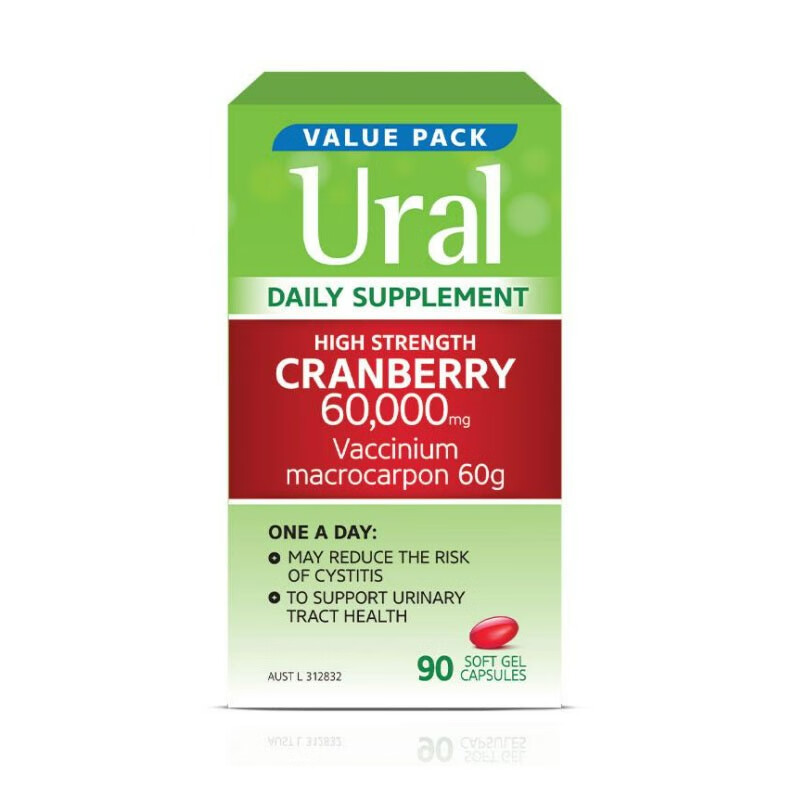 蔓越莓胶囊60000mg新款澳洲女性cranberry 60000mg 90粒