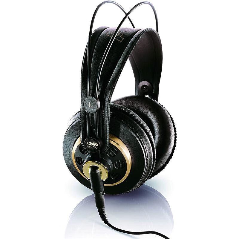 爱科技（AKG）【日本直邮】爱科技（AKG）专业半开放式包耳式监听耳机 头戴式专业录音室有线耳机 K240 STUDIO Y3【黑色】