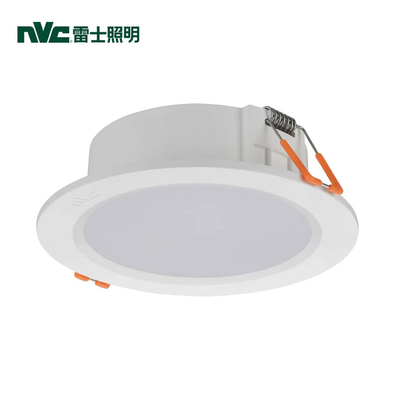 雷士照明(nvc)led全塑筒灯半光白12w-4000k暖白光开孔尺寸125mm nled
