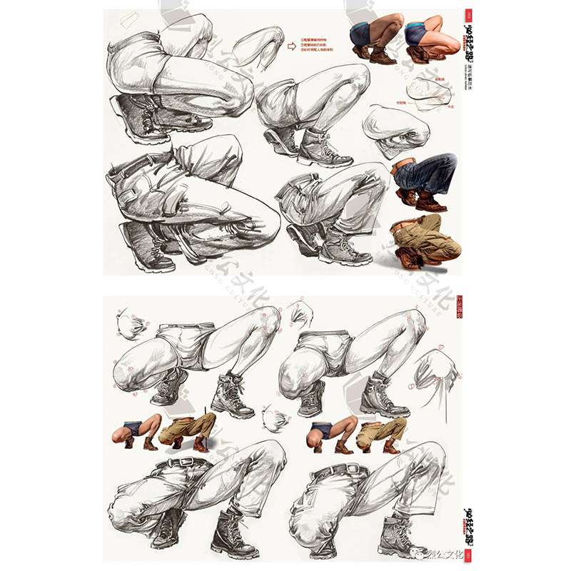 必经之路3速写临摹范本 2020烈公文化黄荣记速写全集美术基础速写入门
