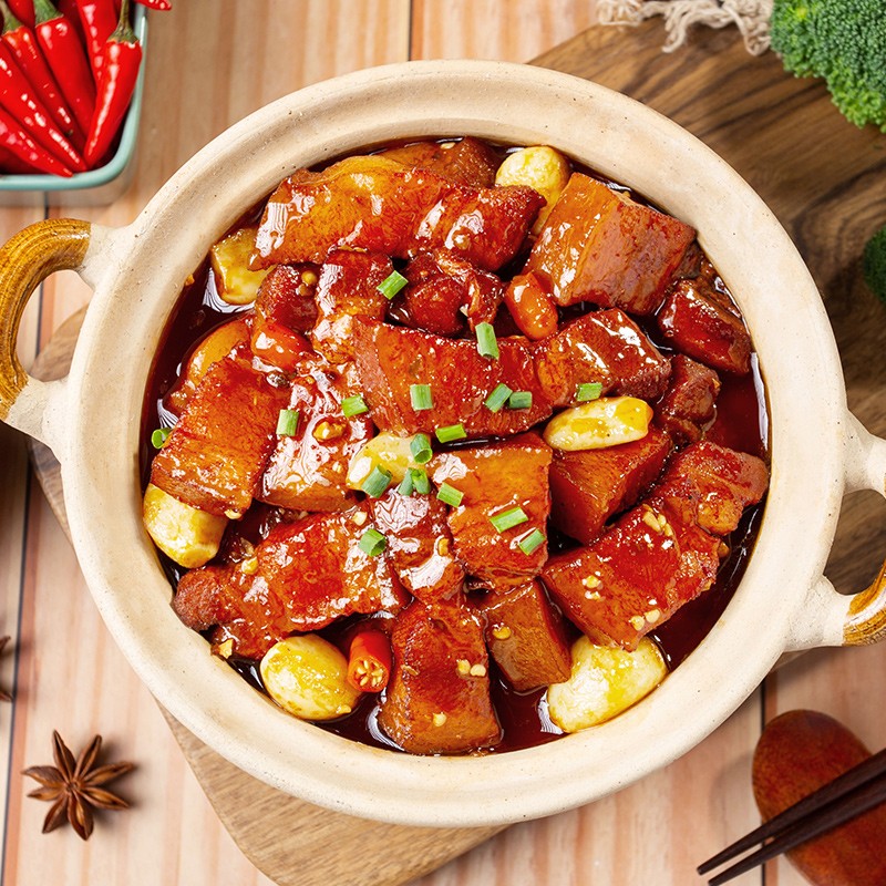 卤肉饭方便速食菜商用外卖盖饭快餐预制菜冷冻食品 红烧肉(湘味)200g*