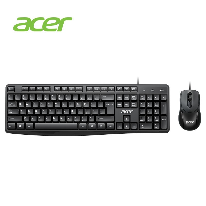 宏碁(Acer) 键盘 键鼠套装 有线键盘鼠标套装 办公鼠标键盘 防泼洒 USB笔记本台式机通用 OAK-030