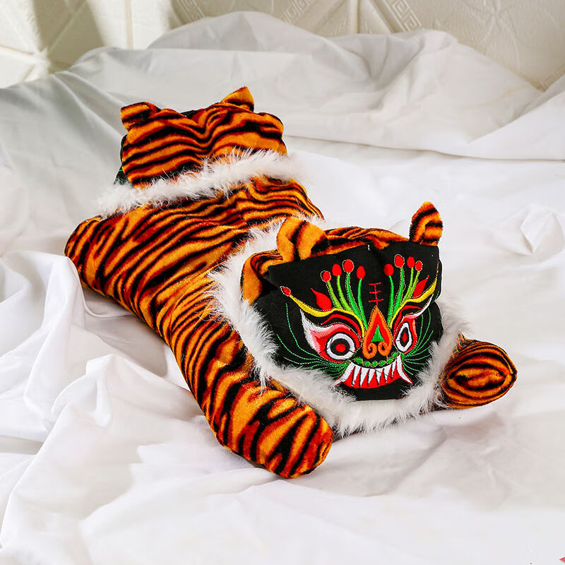 铭汇通 传统老虎枕头刺绣手工老虎枕头纯手工虎头枕纯手工刺绣儿童