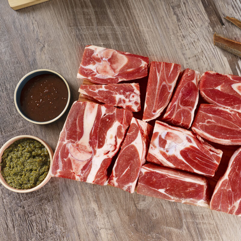 从前有只羊宁夏滩羊 生鲜羊肉半只分割羊腿羊排羊蝎子年货礼盒清真屠宰食材 手把肉2.5KG