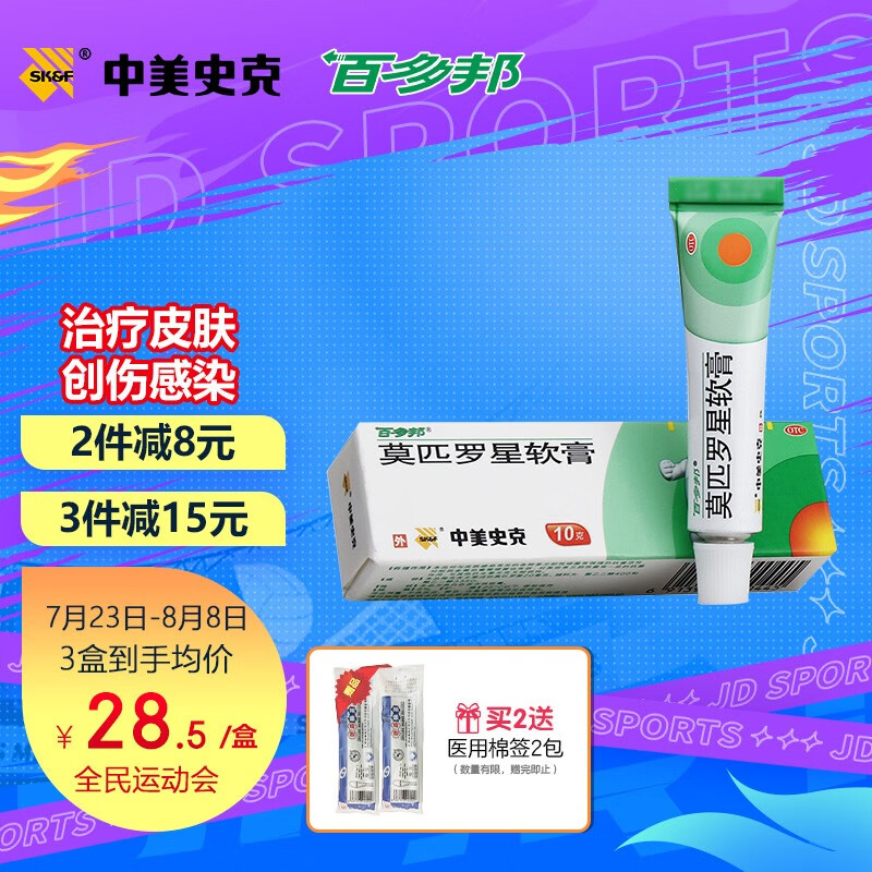 百多邦莫匹罗星软膏10g:价格历史走势和销量趋势分析