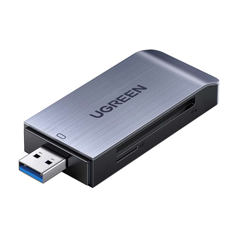 绿联（UGREEN）USB3.0高速读卡器 多功能合一读卡器 支持SD/TF/CF/MS型手机相机内存卡记录仪存储卡50540