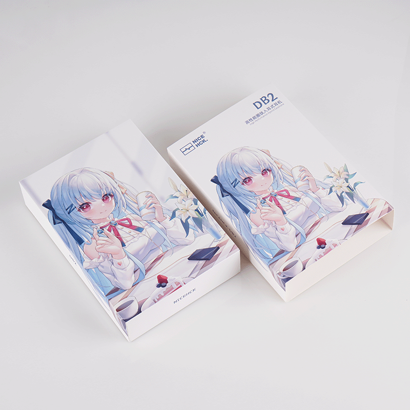 原道-DB2 百元圈铁入门新声入耳式HiFi有线耳机0.78可换线三频均衡安卓手机带麦线控K歌游戏高音质耳塞 【DB2】-珊海蓝无麦