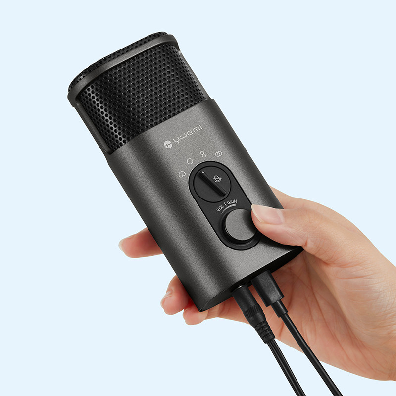 悦米(YM) 小米生态直播麦克风 网课录音 电容麦 手机 笔记本 电脑直播设备F006【标配支架】