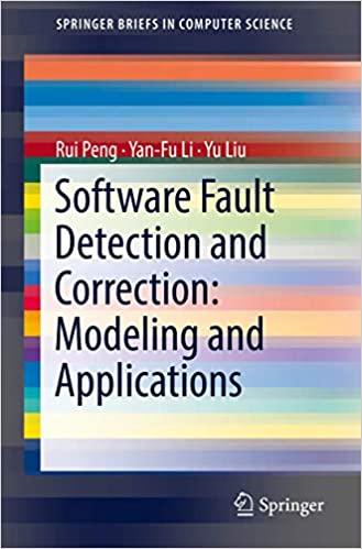 预订Software Fault Detection and Correction: Modelin