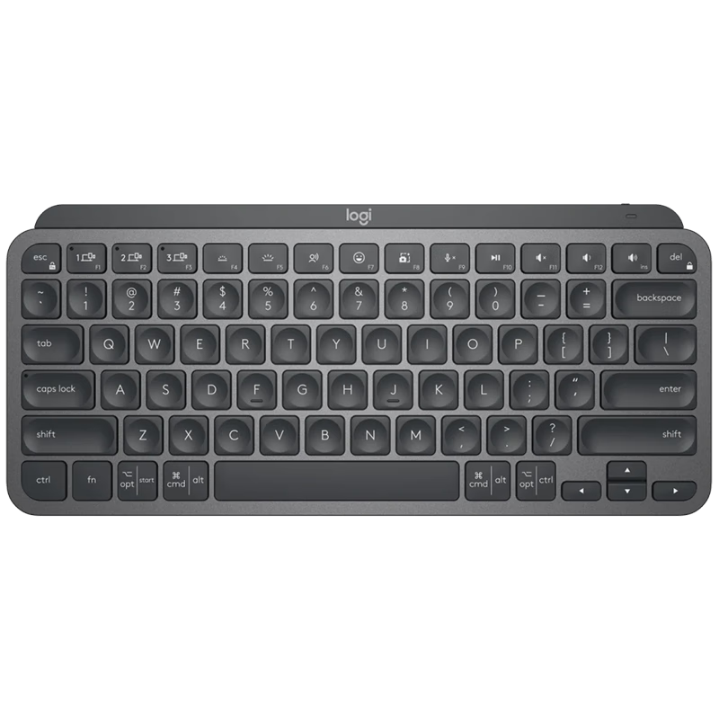 罗技（Logitech）大师系列 MX Keys Mini无线蓝牙键盘 高端办公智能背光 带接收器 商用版 石墨黑