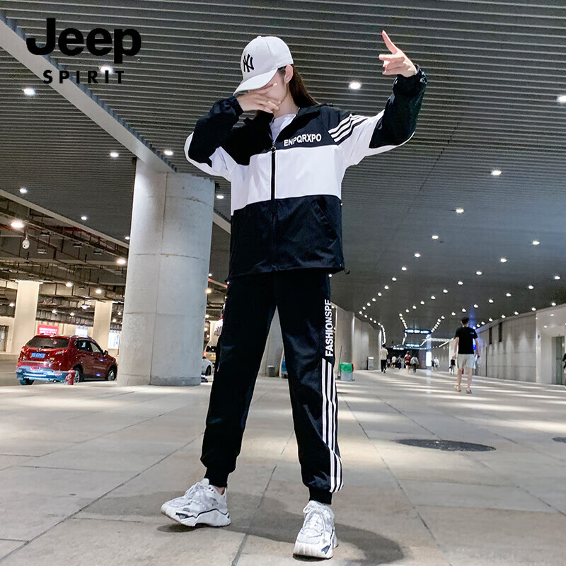 ڲJEEP SPIRIT˶װŮ＾2024ñӷ ڰס 3XL(160-180)158Ԫ