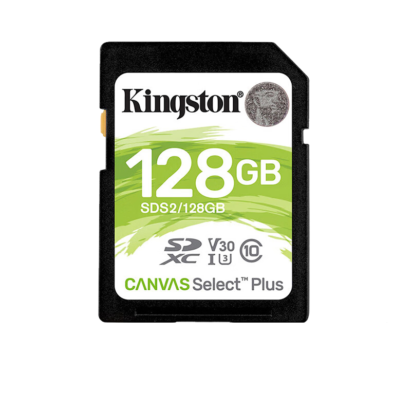 Kingston 金士顿 SDS2系列 SD存储卡 128GB（UHS-I、V30、U3)