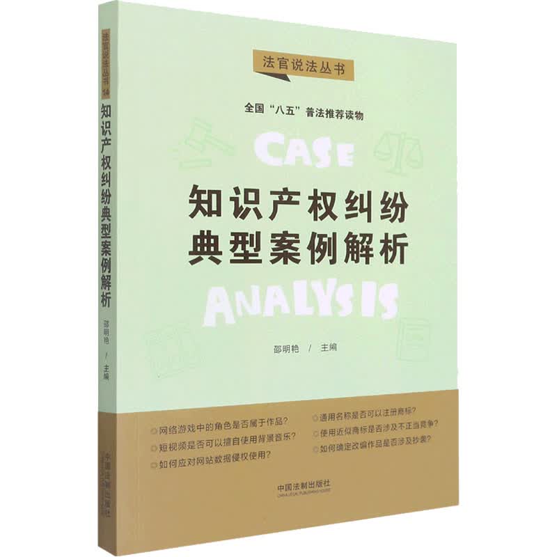 知识产权纠纷典型案例解析 图书