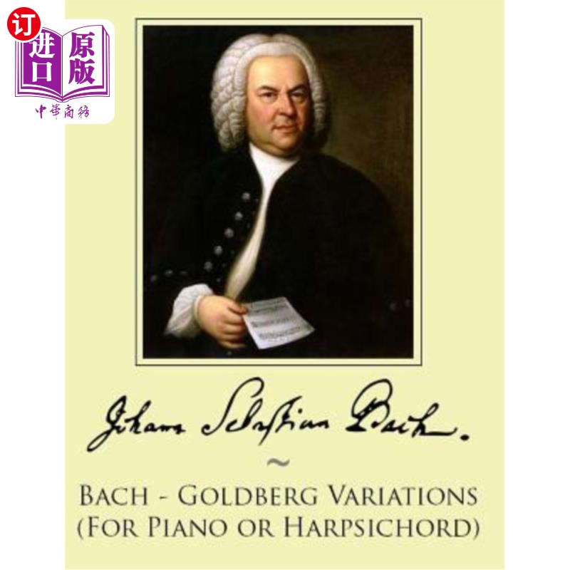 海外直订bach - goldberg variations (for piano or harpsichord)