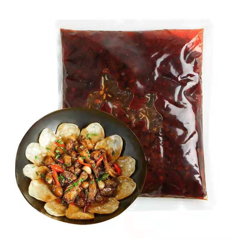 虎钢馋地锅鸡大锅台铁锅炖柴火鸡火锅鸡酱料底料调料重庆鸡公煲 香辣