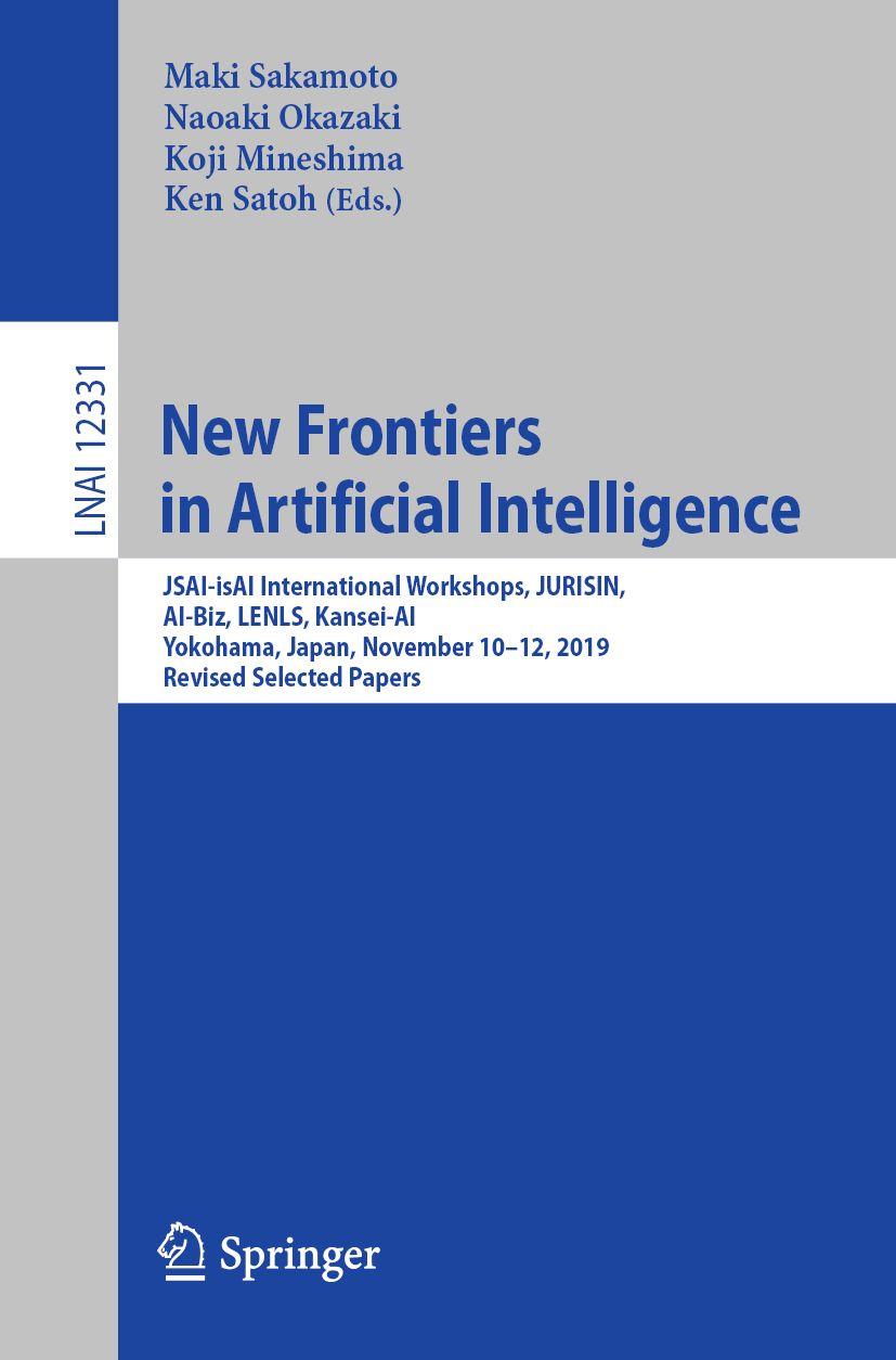 预订New Frontiers in Artificial Intelligence: Jsai-I