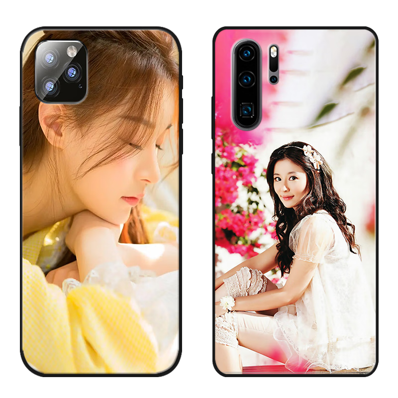 WENYAFFOPPOReno15/14/13/12/11/10Pro+玻璃手机壳A5/A3/A2/A1Pro A2M硅胶软壳A93S全包防摔K11 K11X磨砂 任意型号图照片定制私人DIY定做 液态硅胶优雅黑-留言手机型号和图片编号