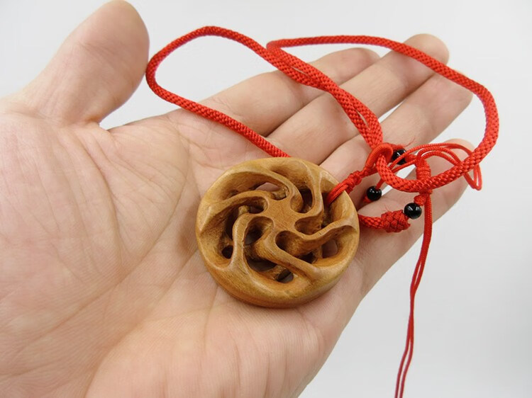 snqp高端甄选桃木转运珠手把件六道轮回项链吊坠挂件文玩把玩物件男士