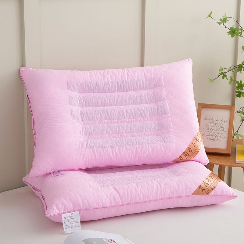 知梦人(zhimengren)橘皮玉米须枕头玉米纤维枕头枕芯一对装成人学生