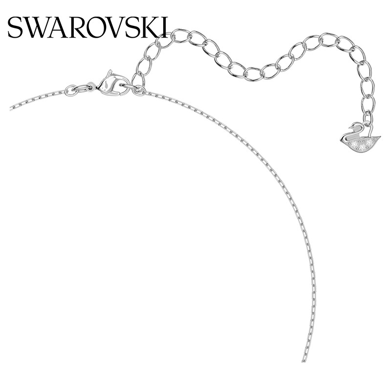 施华洛世奇(SWAROVSKI)【生日礼物】Una项链女吊坠轻奢小众高级感送女友女 湖水蓝 跳动的心-四叶草5642927