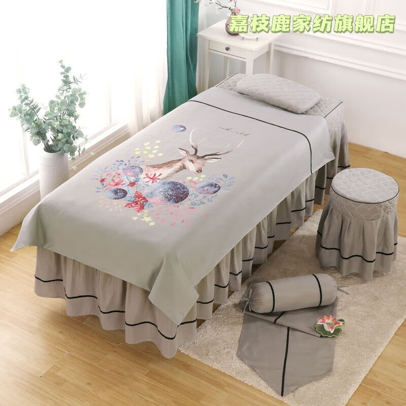 鹿-灰 单床罩(尺寸留言)