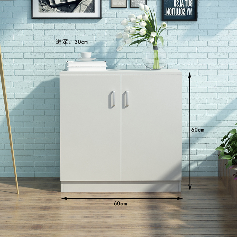 定制鞋柜阳台防晒家用门口外玄关地边收纳储物木柜子带锁订做尺寸 60*