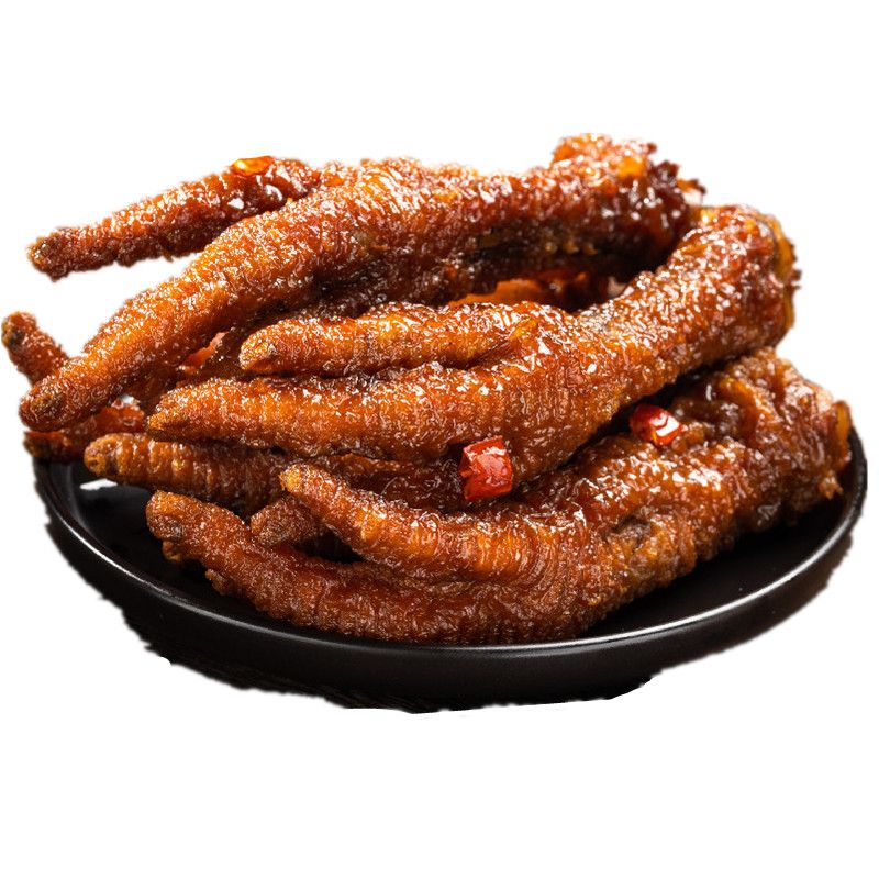 全休闲零食泡椒凤爪秘制卤味小吃即食香辣鸡爪子 虎皮鸡爪500g(麻辣)