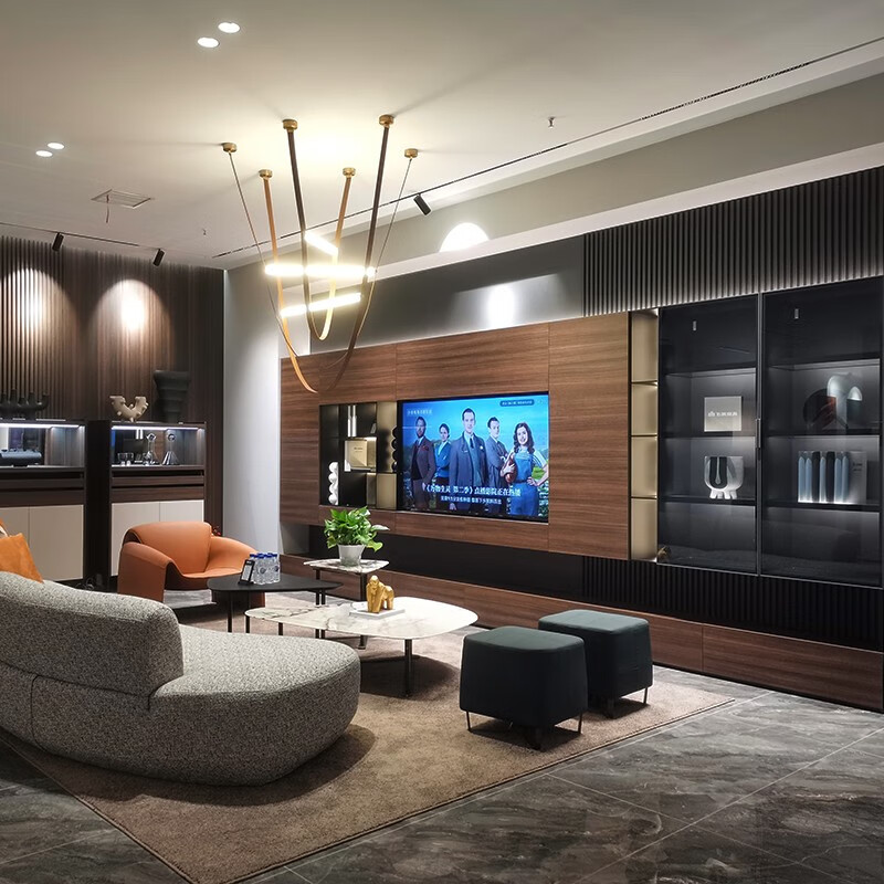 飞美家具全屋定制 定制客餐厅定制装饰柜电视柜餐边柜餐桌定制爱格