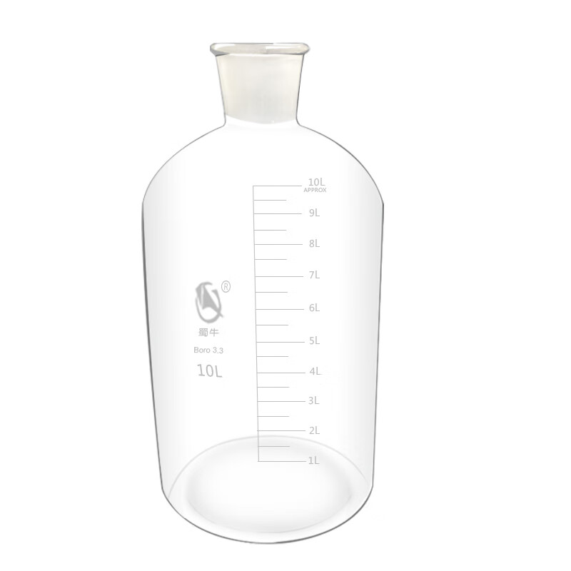玻璃刻度血清瓶10000ml 高硼硅加厚刻度瓶 10l血清瓶 实验室