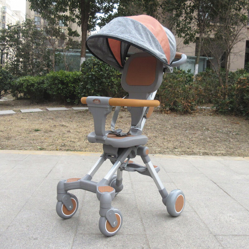米蓝图遛娃车溜娃神器婴儿推车轻便折叠儿童小手推车双向加宽大轮 jt