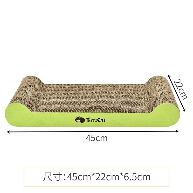 坨坨猫 瓦楞纸猫抓板 猫抓垫猫玩具磨抓板猫咪用 骨头猫板 约10斤内猫 45*22*6.5CM高性价比高么？