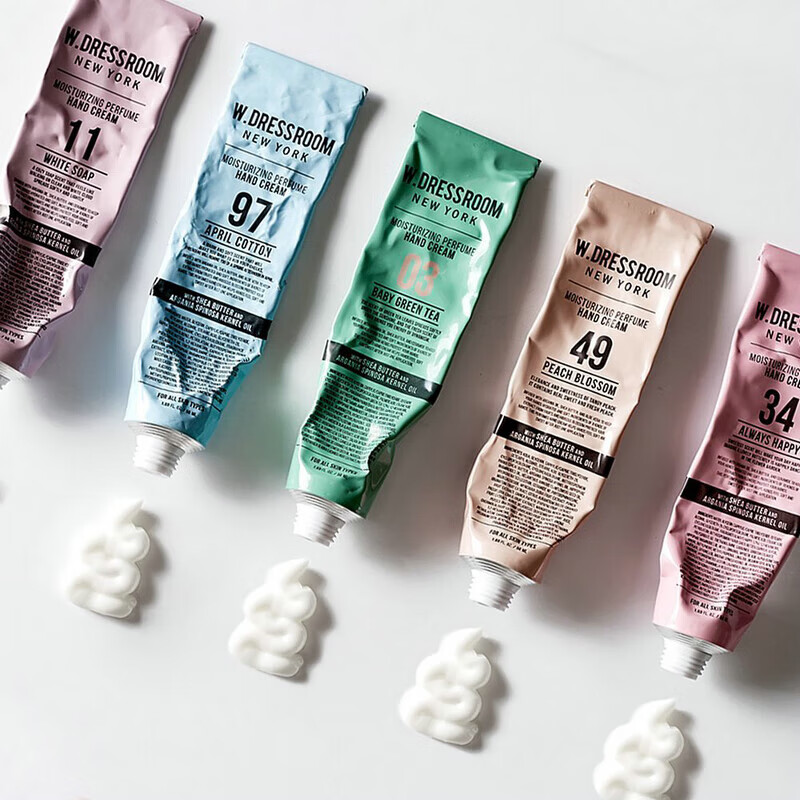 W.DRESSROOM多丽丝韩国多衣丝送香氛护手霜水蜜桃味韩剧同款不油腻秋冬季手霜 No.97四月棉 50ml 赠芦荟胶*3