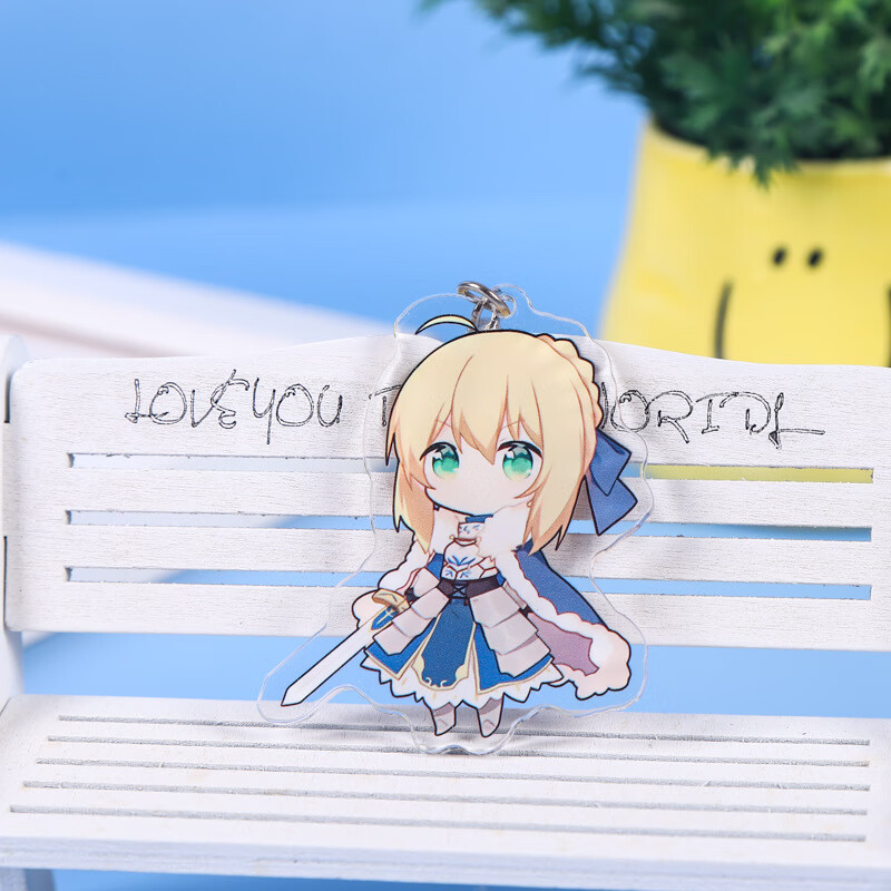 周边挂件钥匙扣阿尔托莉雅术阶艾蕾阿福亚克力背包挂件 fgo-1(亚瑟王)