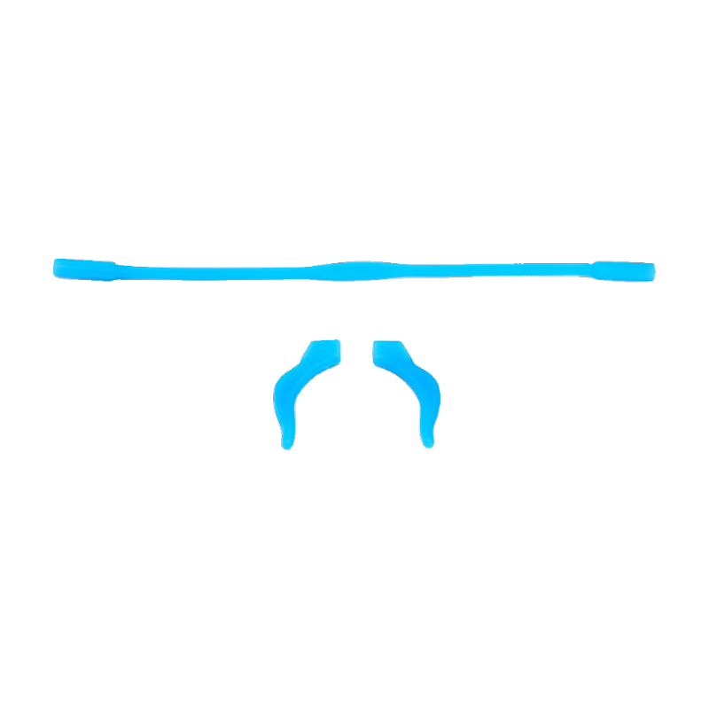 MINCITY兒童眼鏡防滑繩子運(yùn)動固定帶眼睛防掉繩掛繩鏈套腿耳勾防脫落神器 天藍(lán)色套裝(小童2~5歲)2份