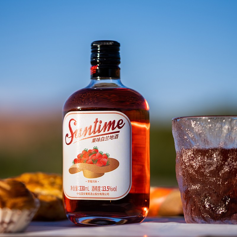suntime 果味白兰地酒 草莓风味 330ml
