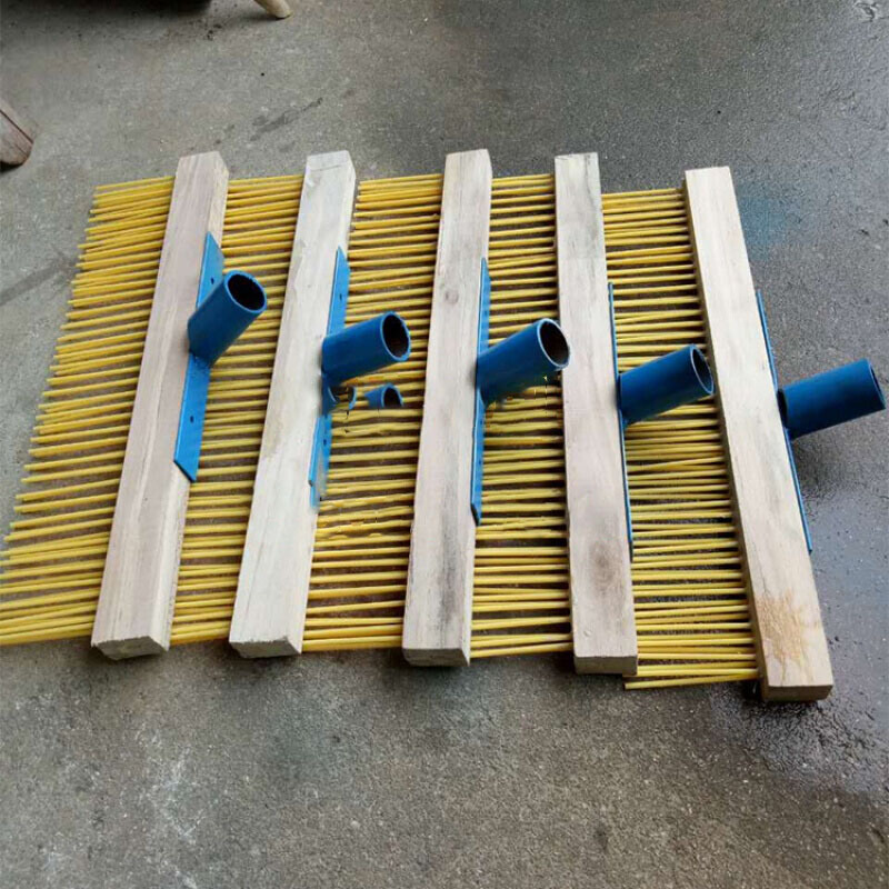 纳肯熊京必诚混凝土路面拉毛刷压纹刷马路刻纹器手动拉毛刷修路表面