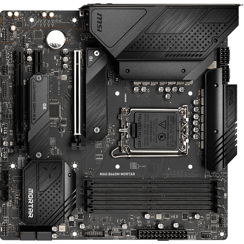 9日0点:msi 微星 mag b660m mortar d5 迫击炮 电脑主板