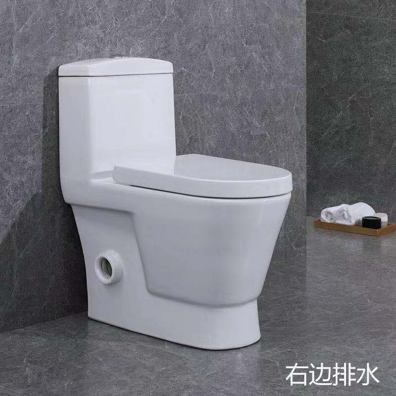 确不凡馬可波罗侧排式马桶横排直冲座便器后排水墙排坐便器左右排水