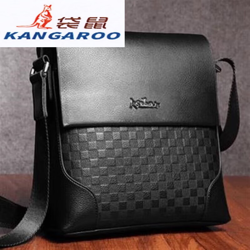 真皮男包单肩包男士包包斜挎包纯头层牛皮包商务公文背包挂包 荷