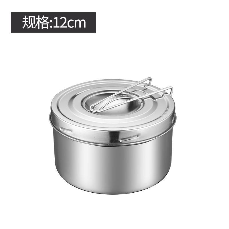 铁饭盒老式 不锈钢蒸饭盒带盖单双层老式铁饭盒中小学生带饭盒圆形