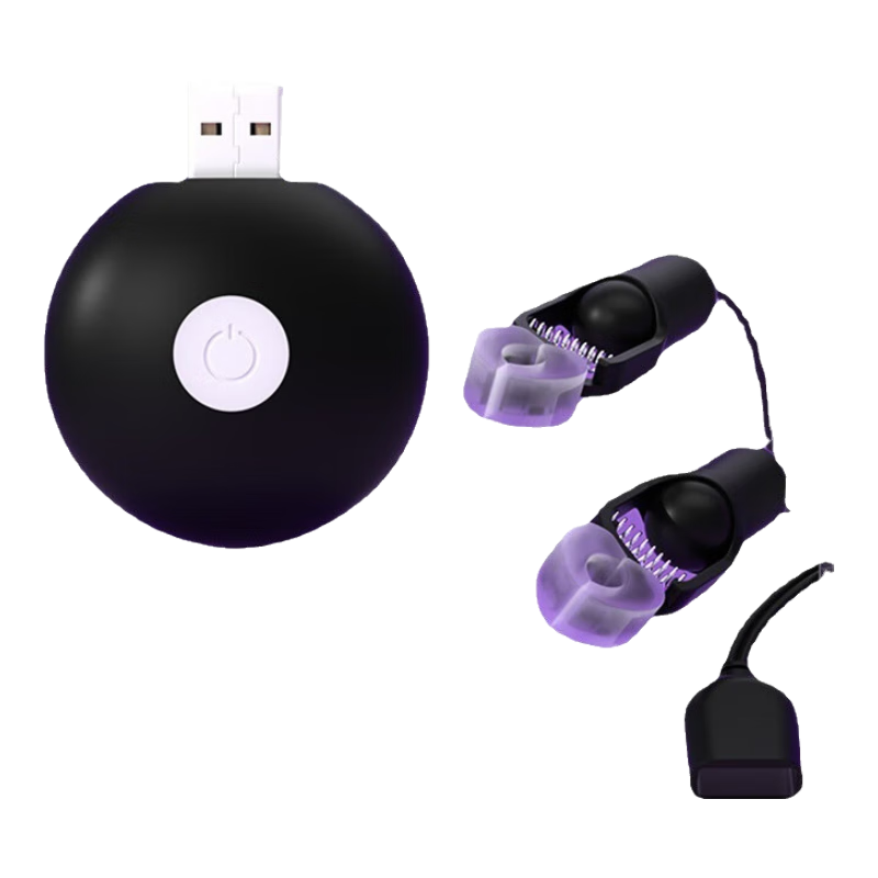 GALAKU吸乳器乳頭刺激器吸吮器乳夾電動(dòng)情趣用品乳房按摩器自安慰神器 黑-夫妻同房情趣用品夫妻床上助愛工具sm情趣道具 調(diào)教乳頭開發(fā)sm奴隸小玩具胸部按摩器自wei慰器