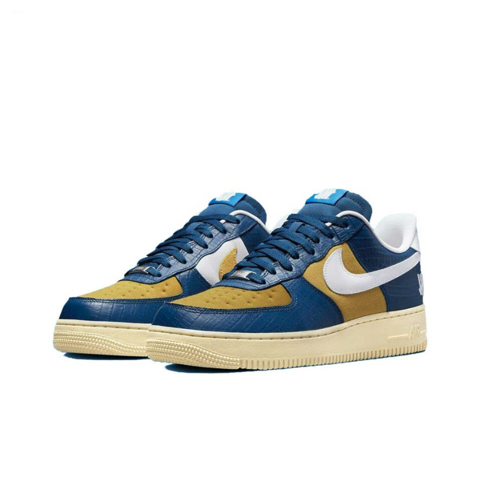 耐克(nike)air force1 af1 undefeated 蓝黄 蛇纹 空军板鞋dm8462-400