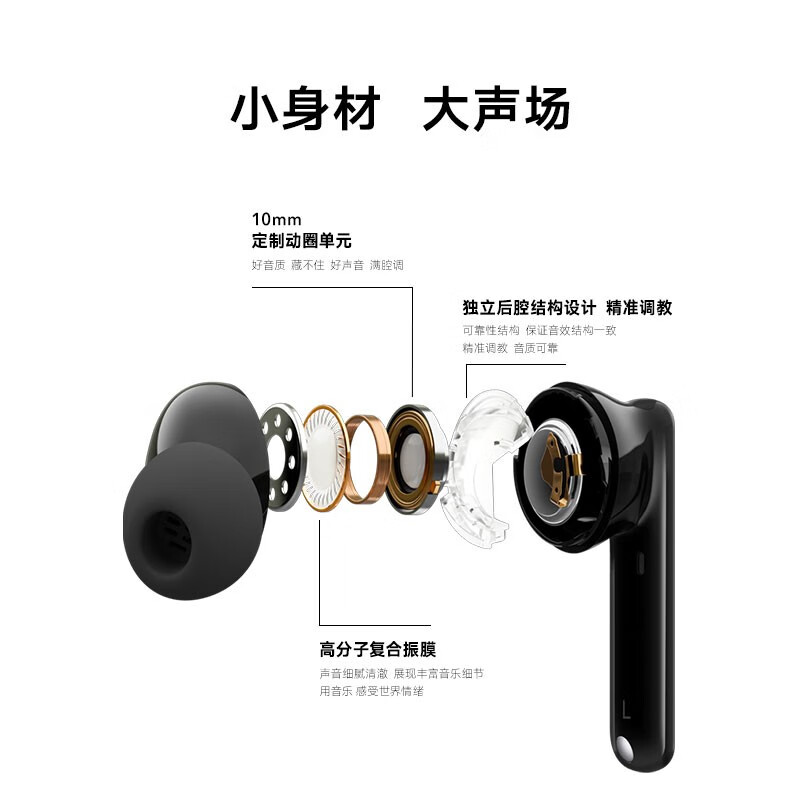 荣耀（HONOR）Earbuds 2 SE TWS真无线32小时超长续航/主动降噪/立体声适配华为苹果手机 冰岛白