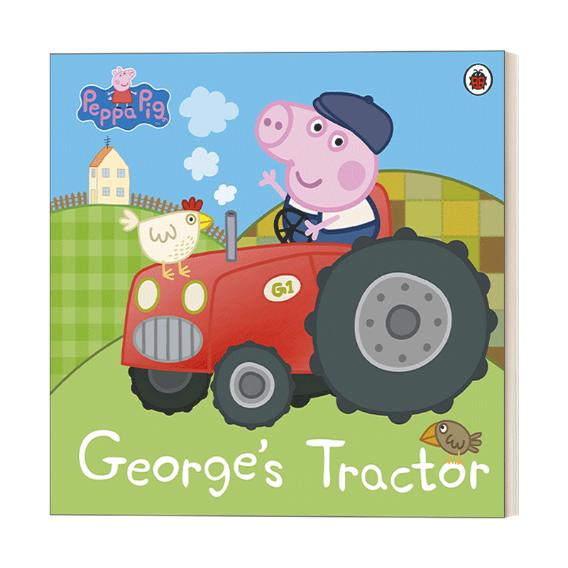 英文原版 peppa pig georges tractor 小猪佩奇故事书 乔治开拖拉机